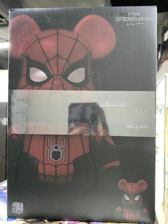 全新Medicom Toy Bearbrick Be@rbrick 400% Spider-Man Upgraded Suit