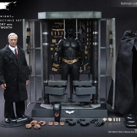 Hottoys MMS235 The Dark Knight Batman Armory With Alfred Pennyworth Collectible Set
