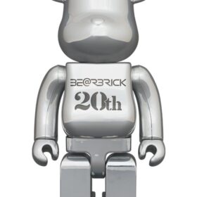 Medicom Toy Bearbrick Be@rbrick 1000% 20Th Anniversary Deep Chrome