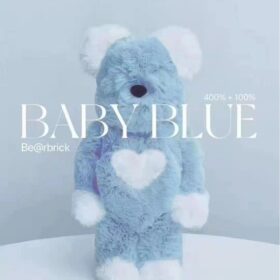 Medicom Toy Bearbrick Be@rbrick 400% 100% Baby Blue Valmuer