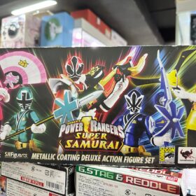 Bandai Shf Power Rangers Samurai Metallic Five Pack SDCC 2013 Exclusive