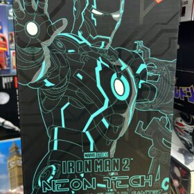 開封品 Hottoys MMS672 Neon Tech Ironman Suit-Up Gantry 鐵甲奇俠 鋼鐵人 鋼鐵俠 螢光藍