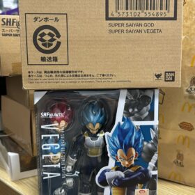 全新 只開啡盒 Bandai S.H.Figuarts Shf Super Saiyan God Blue SSGSS Vegeta Dragon Ball Super 七龍珠劇場版 超級撒亞人 比達 藍 龍珠