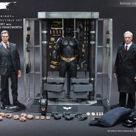 開封品 通病燈唔著 Hottoys MMS236 The Dark Knight Batman Armory With Bruce Wayne And Alfred Pennyworth 黑暗騎士 蝙蝠俠 蝙蝠俠武器櫃