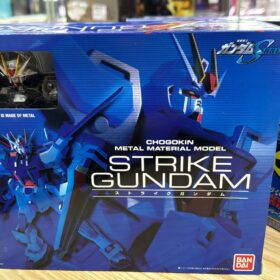 開封品 Bandai Gundam Seed Chogokin Metal Material Model Strike Gundam 高達 突擊高達