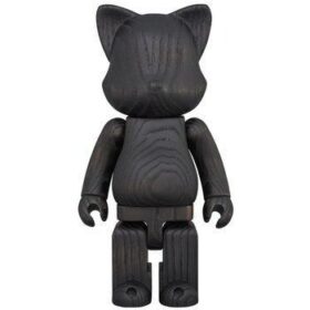 全新 Medicom Toy Bearbrick Be@rbrick 400% Nybrick Wood Black 黑木 黑木貓 黑貓 木