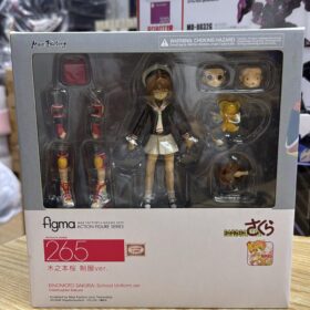 開封品  Max Factory Figma 265 Kinomoto Sakura School Uniform Ver Cardcaptor 百變小櫻 木之本櫻 制服