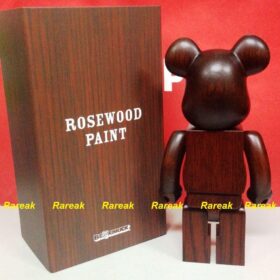 全新 Medicom Toy Bearbrick Be@rbrick 400% Karimoku Rosewood Paint 木