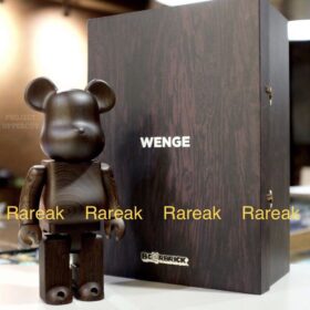全新 Medicom Toy Bearbrick Be@rbrick 400% Karimoku Wooden Wenge Wood 2016 木
