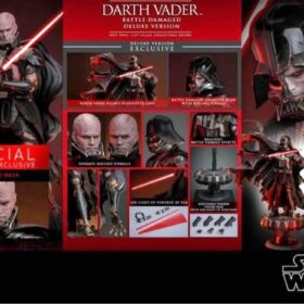Hottoys DX45 SP  Darth Vader Battle Damaged Deluxe Version Star Wars Starwars