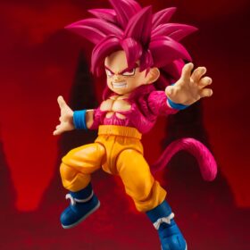 全新 Bandai S.H.Figuarts Shf Super Saiyan 4 Son Goku Mini Daima Dragon Ball Dragonball 龍珠 大魔 超級撒亞人 4 孫悟空