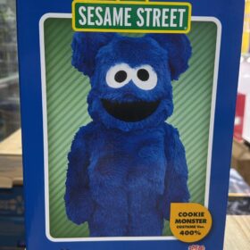 全新 Medicom Toy Bearbrick Be@rbrick 400% Cookie Monster Costume Ver Sesame Street 芝麻街 毛毛 曲奇怪獸