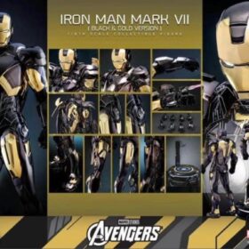 全新 Hottoys MMS741 Ironman Mark 3 MK 3 Black And Gold Version 鐵甲奇俠 鋼鐵人 鋼鐵俠 黑金電鍍版