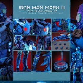 全新 Hottoys MMS814 Ironman Mark 3 MK 3 Stealth Mode Version 2.0 鐵甲奇俠 鋼鐵人 鋼鐵俠 潛行版