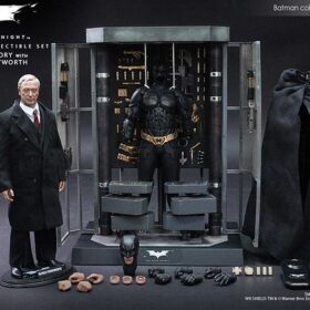 全新 Hottoys MMS235 The Dark Knight Batman Armory With Alfred Pennyworth Collectible Set 黑暗騎士 蝙蝠俠武器櫃 阿福人偶套裝