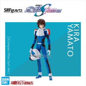 全新 Bandai S.H.Figuarts Shf Kira Yamato Compass Pilot Suit Ver Seed Freedom 基拉 基拉大和 駕駛服 機動戰士 高達