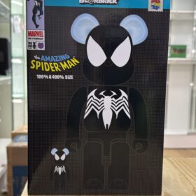 開封品 Medicom Toy Bearbrick Be@rbrick 400% 100% Amazing Spiderman Black Costume 黑 蜘蛛俠