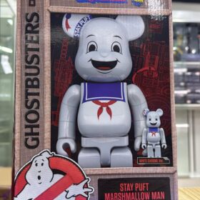 全新 Medicom Toy Bearbrick Be@rbrick 400% 100% Stay Puft Marshmallow Man Ghostbusters 棉花糖鬼 捉鬼敢死隊