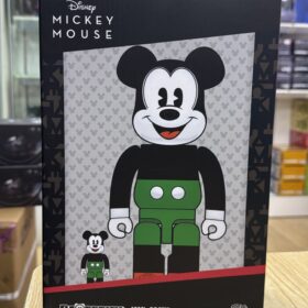 全新 Medicom Toy Bearbrick Be@rbrick 400% 100% 1930 Poster Mickey Mouse Disney 綠色米奇 米奇 米奇老鼠 迪士尼