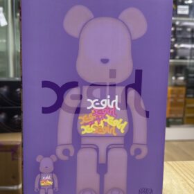全新 Medicom Toy Bearbrick Be@rbrick 400% 100% X-Girl X Girl Clean Purple