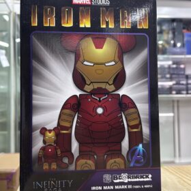 全新 Medicom Toy Bearbrick Be@rbrick 400% 100% Ironman Mark 3 MK 3 Infinity Saga 鋼鐵人 鋼鐵俠 鐵甲奇俠